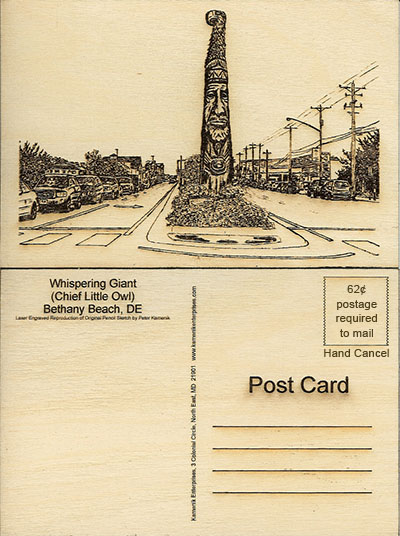Bethany Beach, DE Totum Postcard